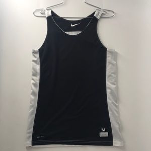 Black and white reversible Nike jersey
